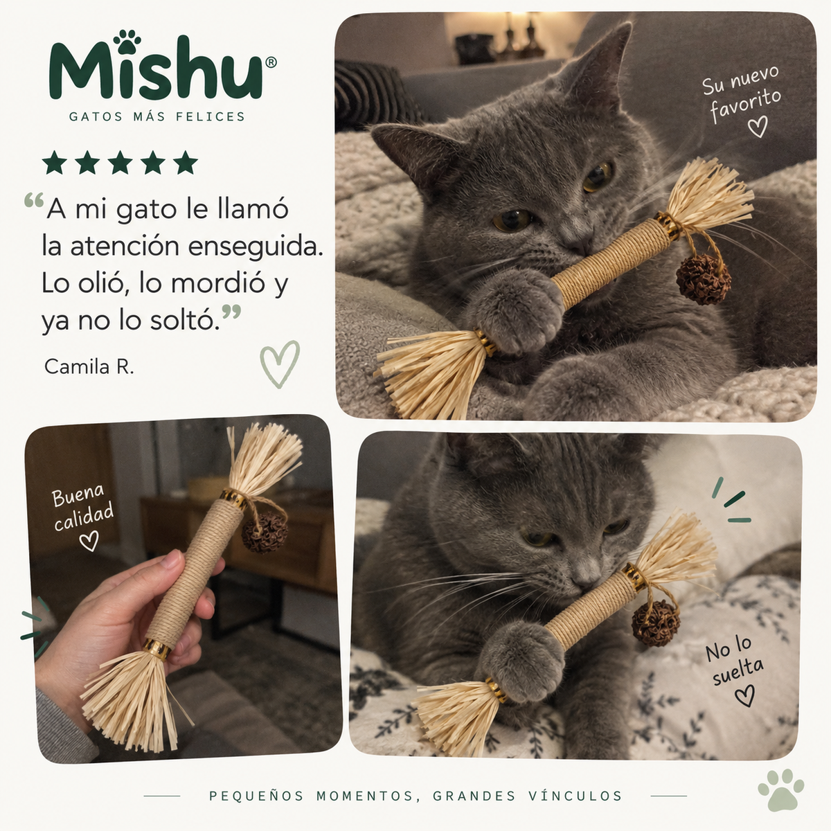 Mordedor para Higiene Dental de Gatos